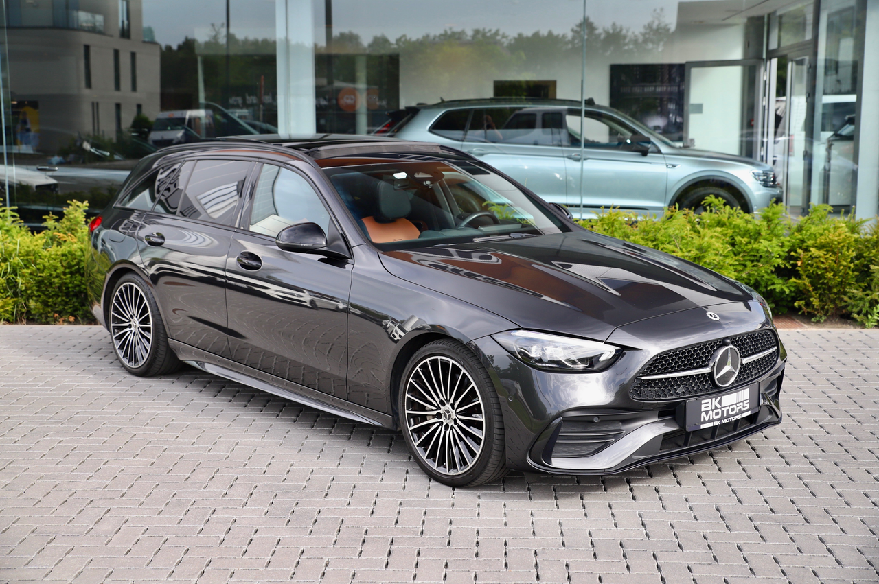 Mercedes-Benz C 220 d AMG-Line LICHTE VRACHT-Pano-Camera-Adaptive-Ambiant-LED-...