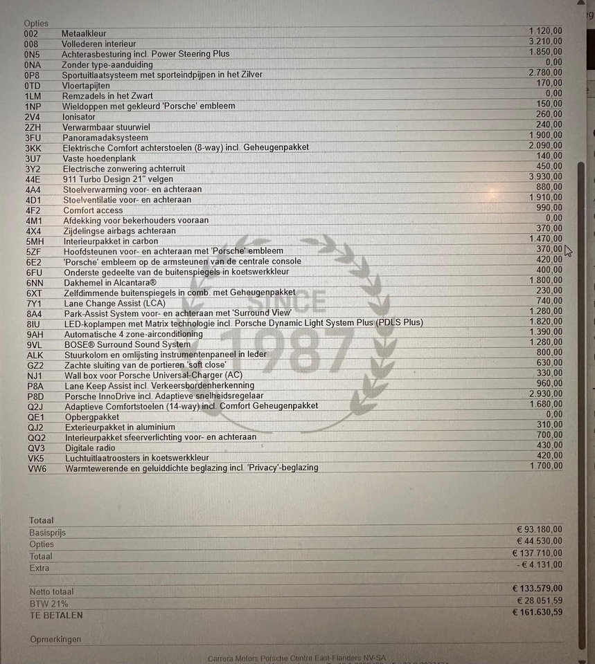 Porsche Panamera 4 e-Hybrid NP &euro;161.000!!! + Winterset! Uniek!